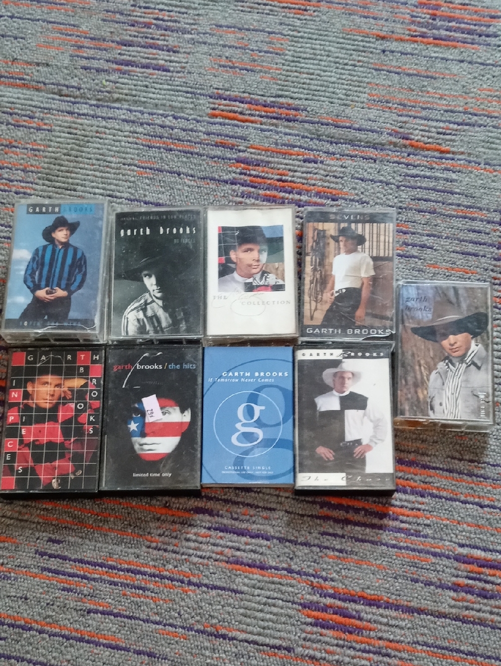 Garth Brooks Cassette Tape Collection - Multi Color